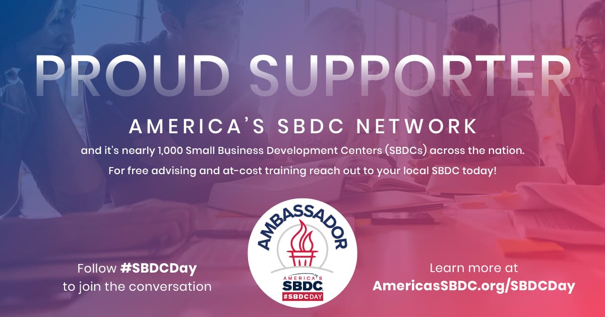 Proud Ambassador of #SBDCDay